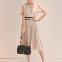 正韓 古典簡單設計連身裙 - 2色可選