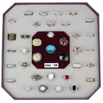 VK-003-SIZE6 - Assorted Brass Ring with Assorted  in Assorted