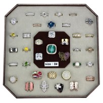 VK-003-SIZE8 - Assorted Brass Ring with Assorted  in Assorted
