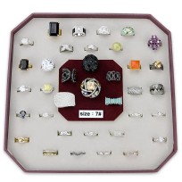 VK-005-SIZE7 - Assorted Brass Ring with Assorted  in Assorted