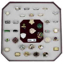 VK-006-SIZE8 - Assorted Brass Ring with Assorted  in Assorted
