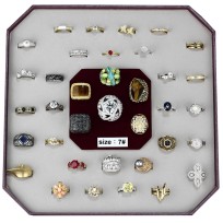 VK-007-SIZE7 - Assorted Brass Ring with Assorted  in Assorted