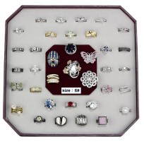 VK-012-SIZE6 - Assorted Brass Ring with Assorted  in Assorted