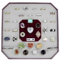 VK-012-SIZE8 - Assorted Brass Ring with Assorted  in Assorted
