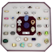 VK-016-SIZE8 - Assorted Brass Ring with Assorted  in Assorted