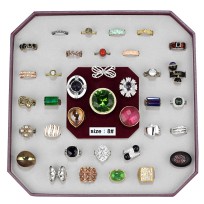 VK-019-SIZE8 - Assorted Brass Ring with Assorted  in Assorted