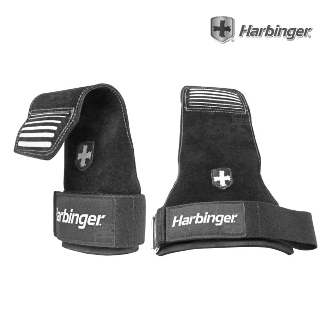 【Harbinger】#1202 黑色 重訓拉力帶/抓舉助力帶 Lifting grips（總代理公司貨）