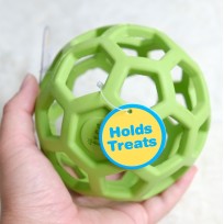 市集--美國JW 天然橡膠洞洞球(M)  寵物益智玩具