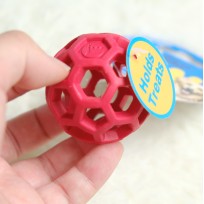 市集--美國JW 天然橡膠洞洞球(XS)  寵物益智玩具