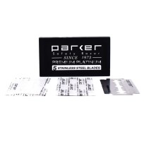 PARKER 高級白金鍍膜 雙面安全刀片 (五片盒裝)